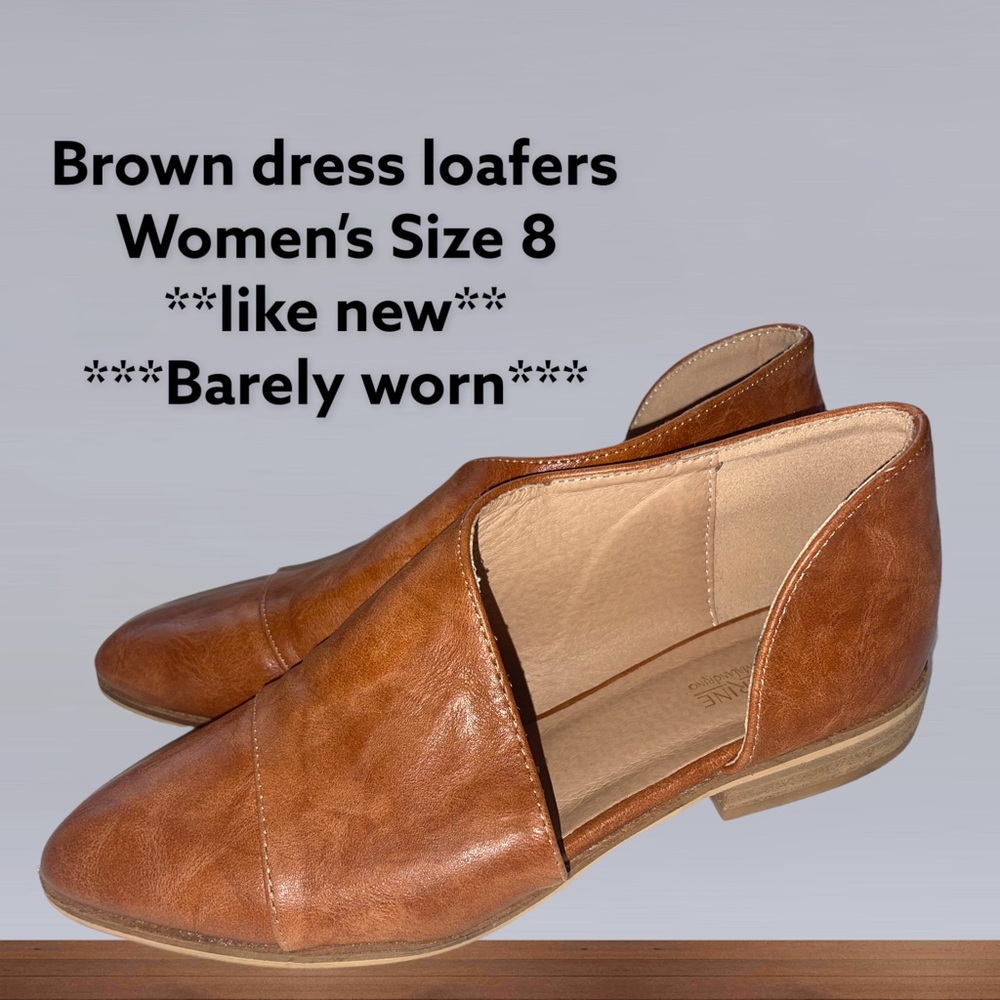 Brown loafers woman’s size 8